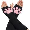 3D Подушка-лапка кошки Защита от солнца Милый котенок Лапка кошки Сексуальная Лолита Косплей Нарукавники Мягкая подушка-лапка кошки Перчатки Солнечные рукава
