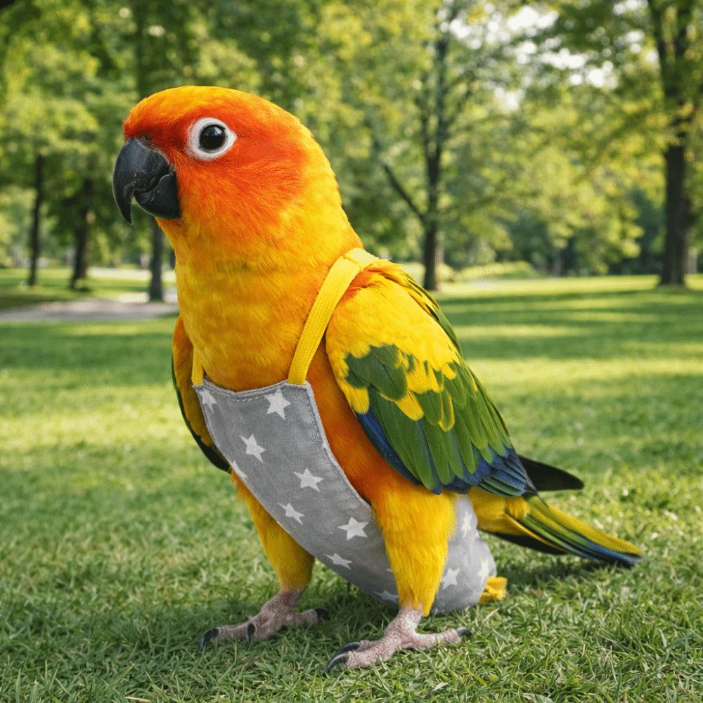 Escape Proof Bird Flight Suits Breathable Bird Flight Clothes Parrot Flying Harness Pet Walking