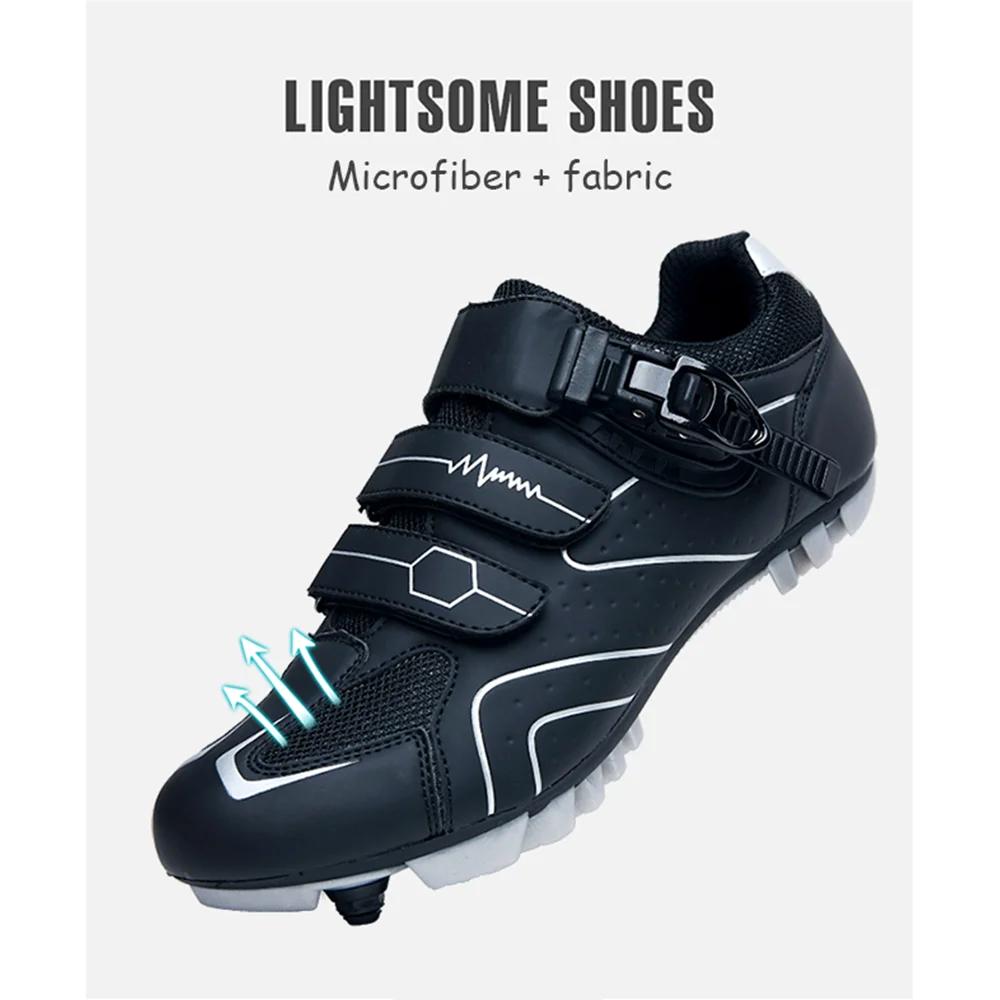 Mountain Bike Shoes Mens Cycling Shoes MTB Shoes Quick Ratchet Buckle Pedal for Indoor and Outdoor Compatible with SPD System