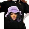 Sza Purple T Shirt Black