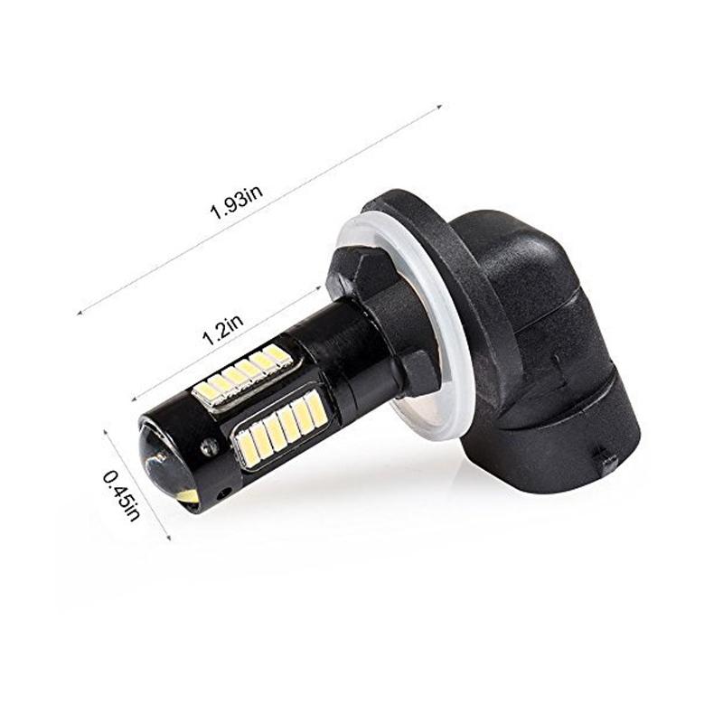2 шт. Белый 30-SMD 4014 880 881 889 H27 Светодиодные Запасные Автомобильные Лампочки Для Автомобильных Противотуманных Фонарей DRL Ламп 12В Желтый ЛЕДОВЫЙ СИНИЙ