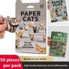Креативная бумага для оригами DIY, 50 листов, набор для ручного складывания бумаги, кот, собака, веселое искусство, поделки, декор для дома, 2026, подарки на Новый год, Рождество