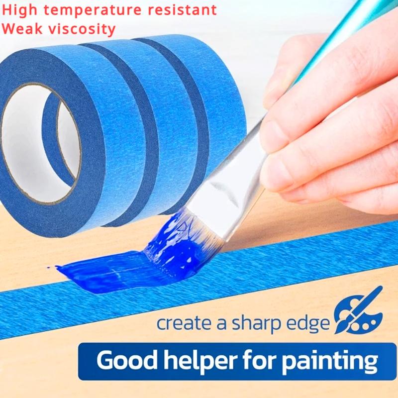 2/6/10Roll Paint Tape Blue Multi-surface Construction Masking Easy Removal Security Wall Painting 20M/Roll Home