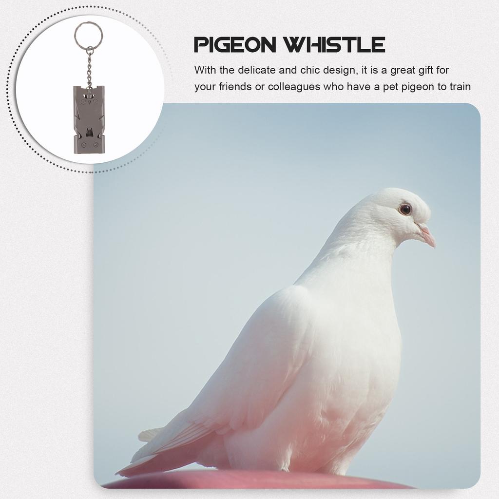 Exquisite Stainless Steel Pigeon Training Whistle Compact Lightweight Bird Whistle for Homing Pigeon Communication Training