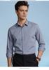 Мужская рубашка в стиле business casual, дышащая, удобная, стройнящая, устойчивая к сминанию, с длинным рукавом