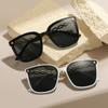 Новые солнцезащитные очки женские высокого класса солнцезащитные очки с большой оправой круглое лицо тонкие очки мужские трендовые