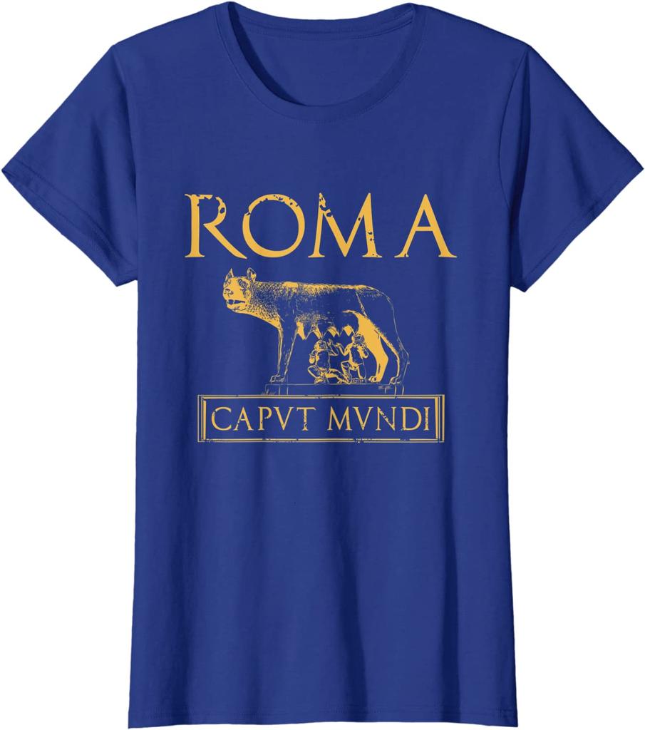 Рим Caput Mundi Древний Рим История Рима Мужская футболка с коротким рукавом Повседневная хлопковая с круглым вырезом Летняя футболка