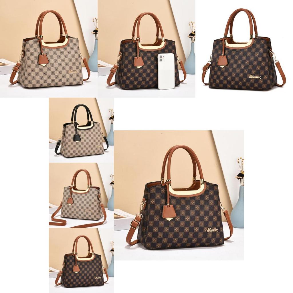 Stylish And Spacious Women's Tote Bag In Coffee And Earthy Yellow For Daily Use