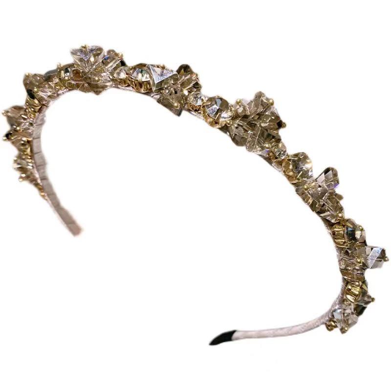 Корейский элегантный ободок со стразами: Шикарный аксессуар для волос во французском стиле