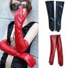 40/45/50CM Gloves Women Long Elbow Evening Party Soft Leather Ladies Lined Warm Winter