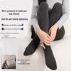 Women's Vertical Striped Gray Leggings - MIU Series, Warm, Micro-Pressure, Slimming, Thickened, Fleece-Lined Pantyhose