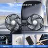 nediea Car USB Car Fan for Back Seat Adjustable 3 Airflow 180cm USB Extension Low Air Reduces Easy Perfect for Summer or Car Camping Fan, Type-C, 10W,