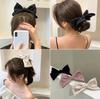 Cute Princess Hair Clips Ribbon Barrettes Headwear for Girls Korean 3D Bow Spring Hair Pin  Women Hair Accessories