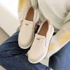 Jisyu Leather VenOn Air Quilting Slip On 4cm
