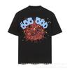 Sp5der 3D Puff Print Graphic Tee Men Loose Fit Cotton Short Sleeve T-Shirt Casual Wear