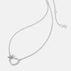 METROCITY JEWELRY Кулон Сердце из стерлингового серебра Белый Ожерелье A231SN1002WPA