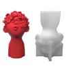 3D Pout Doll Candle Mold Handmade Cute Figure Ornament Silicone Mold For Soap Making For DIY Aromatherapy Plaster Decor