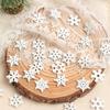 50Pcs Snowflake Christmas Decoration DIY Hanging Christmas Tree Accessories Party Table Home Decor New Year Winter Navidad Gifts