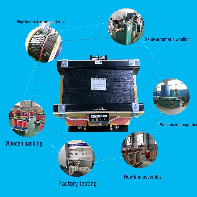 20KW Three-Phase Dry Isolation Transformer: 380V/220V/200V to 415V/440V/480V/660V/690V Step-Up