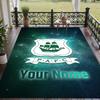 Custom Text Printed Rug Plymouth Argyle FC Non Slip Floor Carpet For Home Room Decor