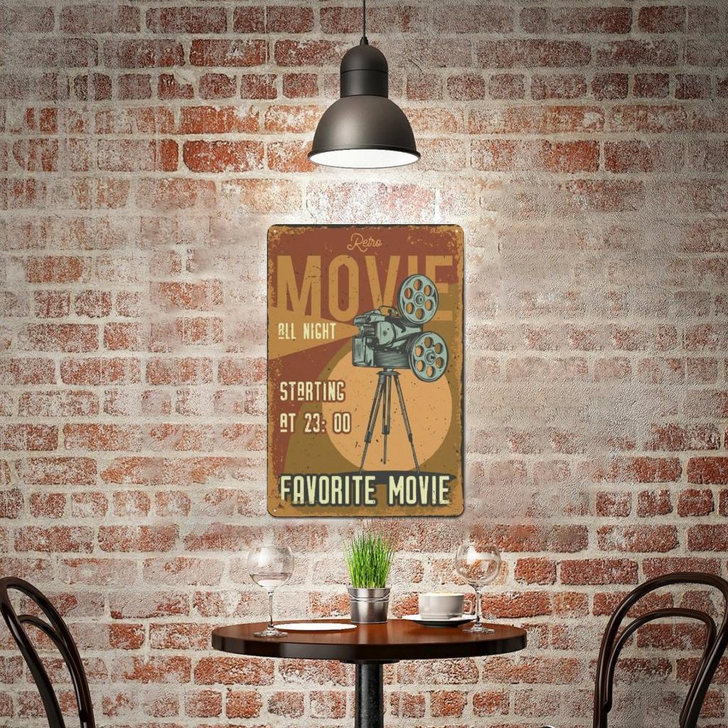 1Pc Vertical Metal Wall Sign Vintage Style 2030cm Or 3040cm Tin Poster For Bar Garage Home Wall Decoration