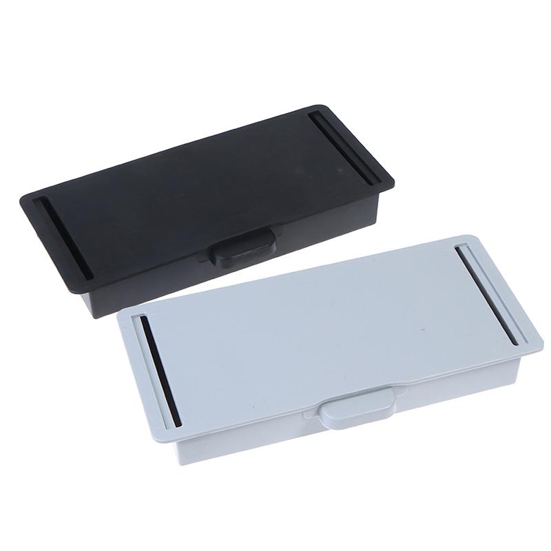 Under Desk Storage Box Invisible Drawer Desk Bottom Paste Type Finishing Box