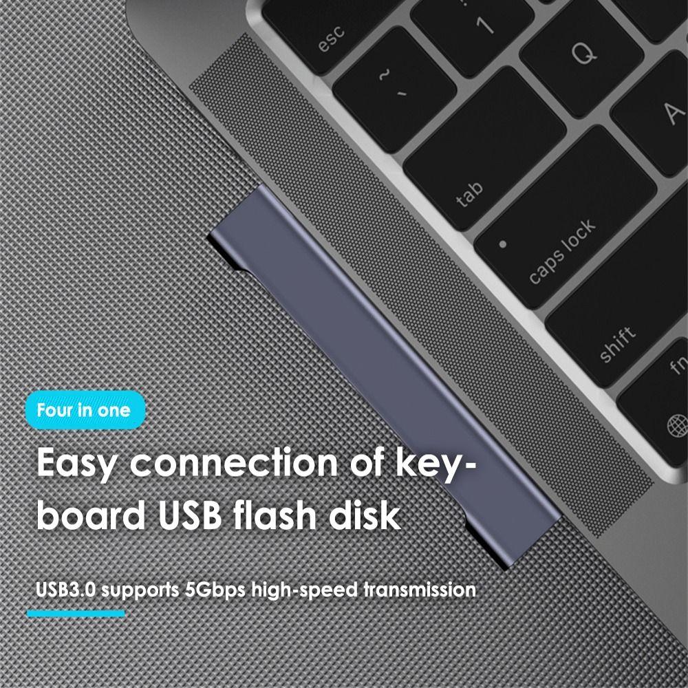 High Speed Docking Station 4 IN 1 USB-C HUB USB 3.0 OTG Adapter PD Charging