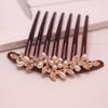 Small Size 7 Teeth Insert Comb Clip Women Hair Styling Hairpins Women Headwear Jewelry Bangs Broken Hair Comb Clip Girls Gifts