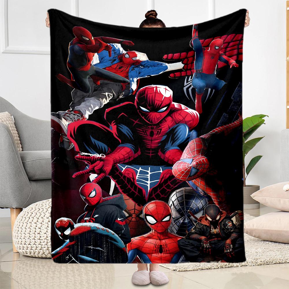 1pc Spider-Man: Scarlet Spider blanket Soft and Warm for Sofa Office Camping Travel Livingroom Great Gift for Friends and Family Comfortable