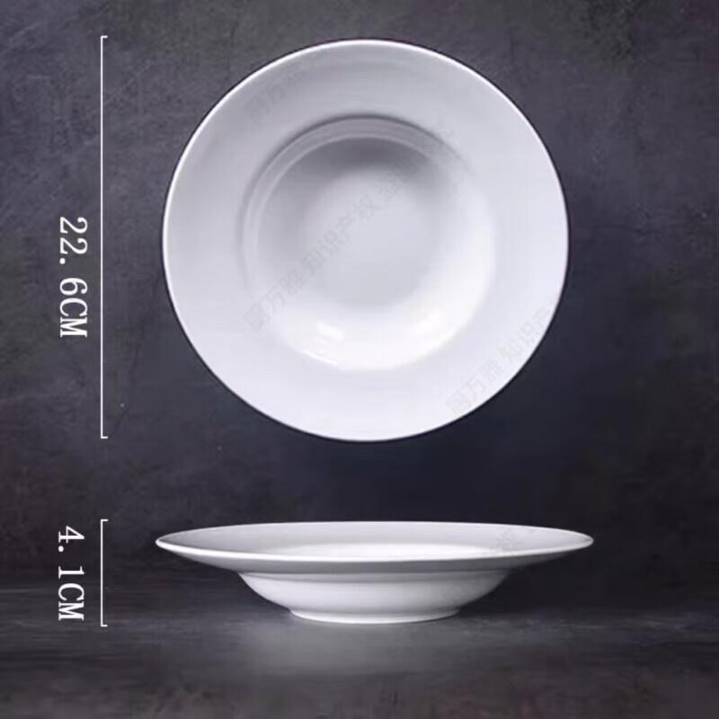 Chefwanyao Ceramic Straw Hat Deep Plate