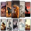 Чехол для телефона для Huawei Y6 Y7 Y9 2019 Y9a Y8p Y7a Y6p Y8s Mate 40 20 30 10 Pro Lite, черный чехол в виде ракушки с бегущей лошадью и животным