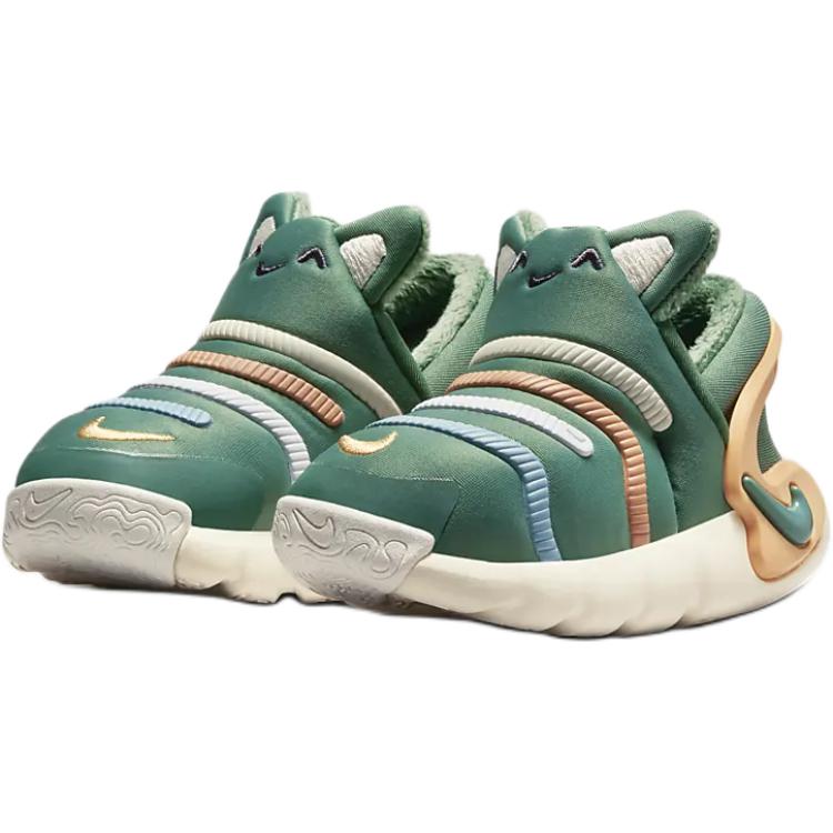 Nike Dynamo 2 Easy On Comfortable Versatile Shock Absorption Low Top Walking Shoes Baby Shoes Green FZ1013-300