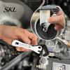 Ergonomic Manual Wrench Multifunctional Short Handle Metal Wrench, Mini Precision for Screw Tightening Tight Spaces, Spanner Tool Automotive