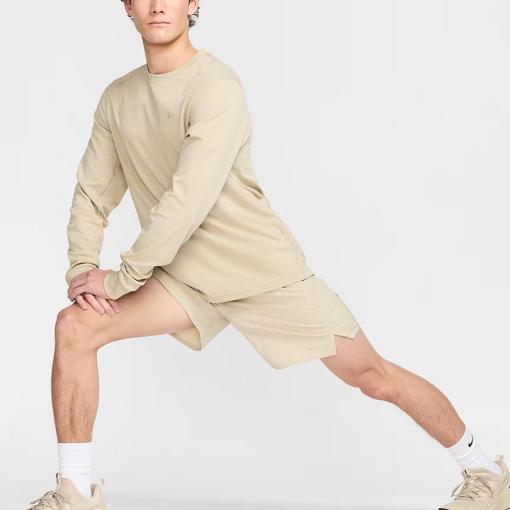 Nike Безлимитные SS25 Удобные Мягкие Универсальные Повседневные Шорты Мужские Шорты Цвет Хаки Пустынный DV9341-251