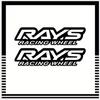 2 шт./НАБОР Наклейки с логотипом дисков RAYS Racing, Виниловые наклейки для автомобиля, ноутбука, чехла телефона, Стильный декор для тюнинга и подарок для энтузиастов
