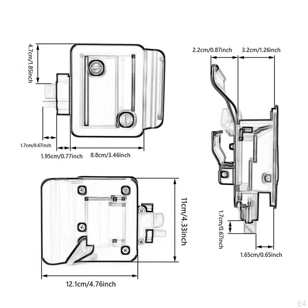 Дверной замок для автофургона с защелкой Входная защелка Простая установка Аксессуары для путешествий с ключами Замена запасных частей