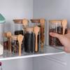 With Lids And Spoons Sealed Can Transparent Snack Candy Storage Tank Durable Coffee Jars  Home