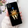 Прозрачный чехол для Redmi 9C NFC Чехол для Redmi 9C Прозрачный Модный Роскошный Буквы A-Z Корона Мягкий ТПУ Чехол для телефона