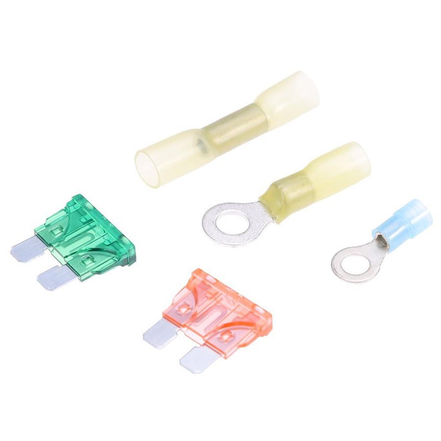 Универсальный комплект для установки жгута проводов ДВОЙНОГО ЭЛЕКТРИЧЕСКОГО ВЕНТИЛЯТОРА ОХЛАЖДЕНИЯ 185/165 ТЕРМОСТАТ 40А РЕЛЕ