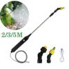 Adjustable Nozzle Electric Sprayer Wand Rechargeable Telescopic Sprayer Wand  Weed Control