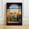 Islamic Mosque Kaaba Canvas Poster Watercolor Muslim Scripture Canvas Paint Print Modern Picture Living Room Home Decor Cuadros