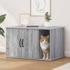 Cat House Sonoma Grey 85 x 55 x 50.5 cm Engineered Wood