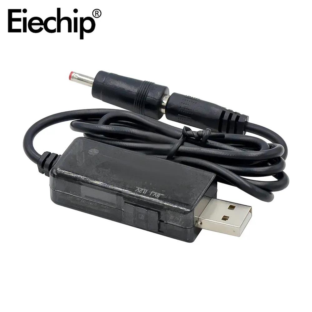DC 5V to 9V 12V USB повышающий преобразователь кабель + разъем 3.5x1.35 мм для блока питания/зарядного устройства/преобразователя питания USB повышающий преобразователь