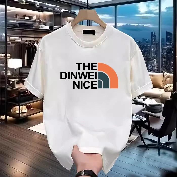 Summer Shortsleeved Tshirt Casual Mens and Womens Shortsleeved Loose and Versatile Top New Highquality Cotton Tshirt