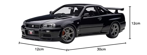 AUTOart 1/18 Scale Nissan Skyline GT-R (R34) V-Spec II Black Pearl Finished Model 77407