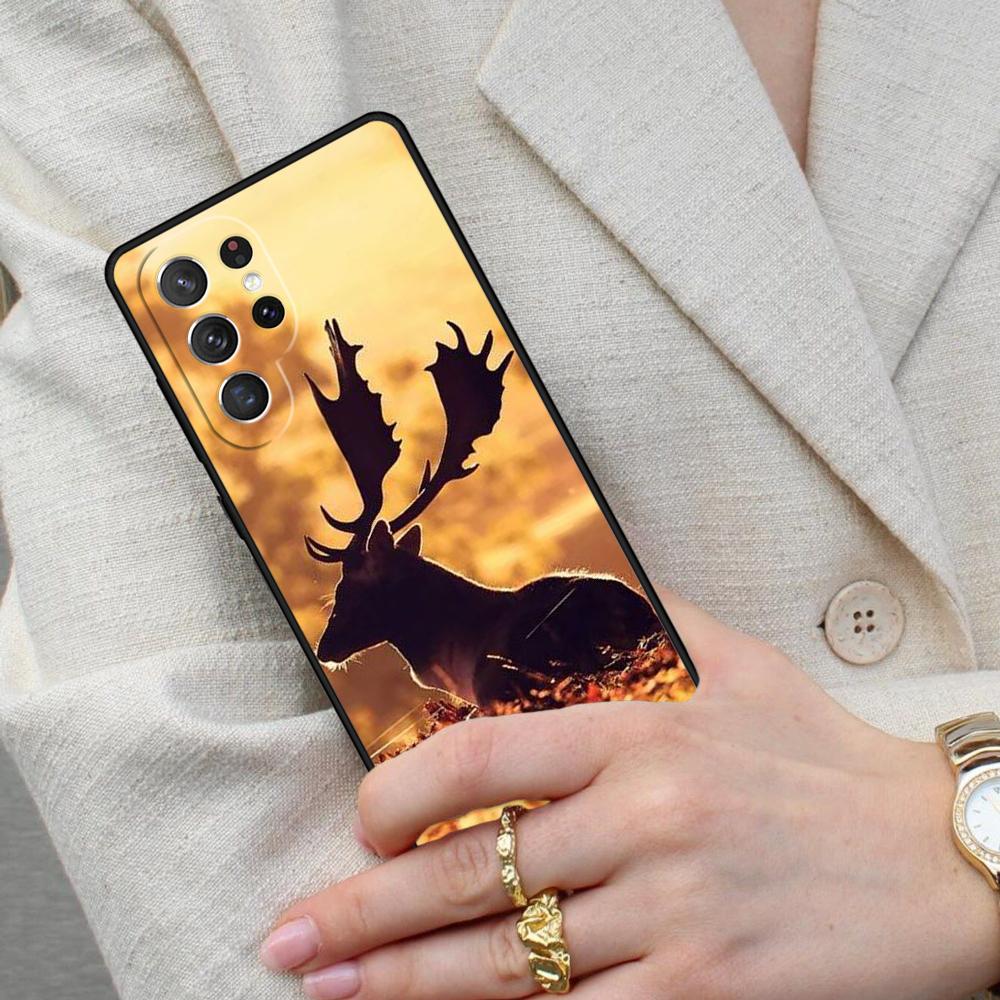 Autumn Geometry Stag - Seasonal Cell Phone Case for Samsung Galaxy S26 Ultra S25 S24 S23 S22 S21 S20 Note10 Cover