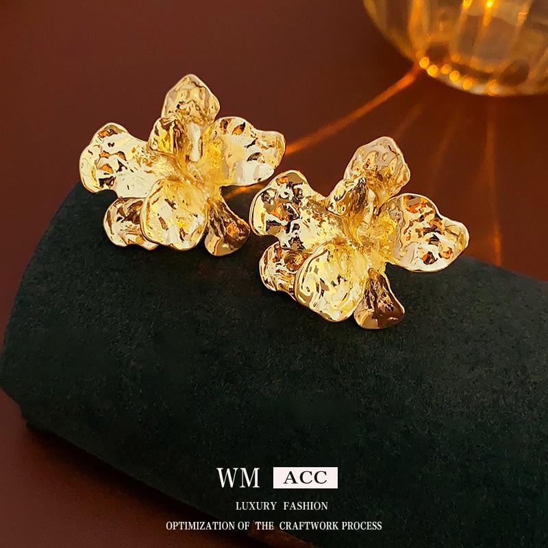 Винтажные серьги-кисточки 'Сердце и цветок из серебряной иглы'