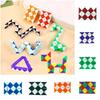 Detachable Magic Snake Cube Transformable Cube Magic Snake Ruler Puzzle  Kids/Children/Toddler