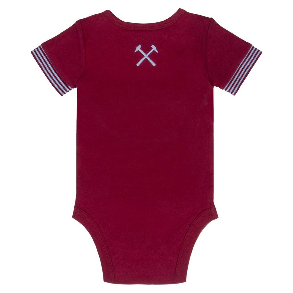 West Ham United FC Baby Home & Away Kit Babygrow (Pack of 2)