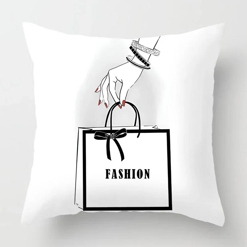 Nordic Young Women's Favorite Pillowcase Home Decoration Living Room Decoration Sofa Cushion Cover 60*60 Car Cushion Cover 40*40